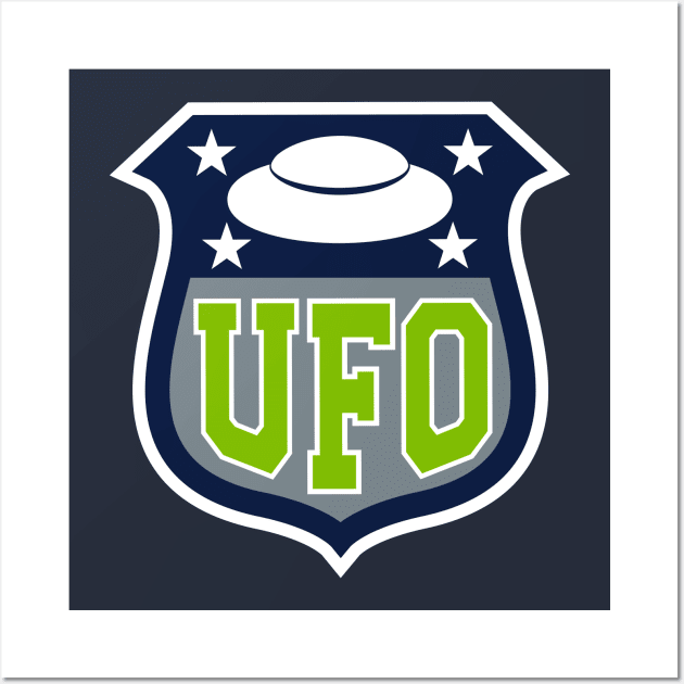 UFO Shield Wall Art by reyacevedoart